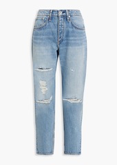 rag & bone - Cropped distressed straight-leg jeans - Blue - 23