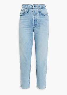 rag & bone - Cropped high-rise slim-leg jeans - Blue - 23