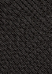 rag & bone - Dakota ribbed-knit polo sweater - Gray - L