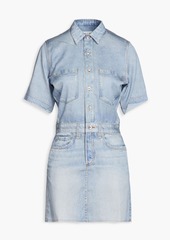 rag & bone - Printed TENCEL™ mini shirt dress - Blue - S