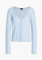 rag & bone - Dorit ribbed merino wool-blend cardigan - White - XXS