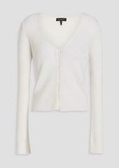 rag & bone - Dorit ribbed merino wool-blend cardigan - White - XXS