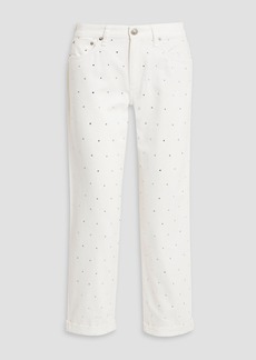 rag & bone - Dre crystal-embellished boyfriend jeans - White - 24