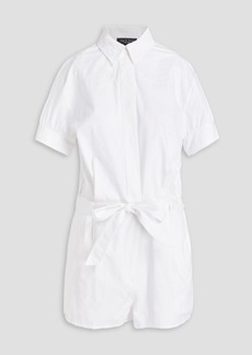 rag & bone - Embroidered cotton playsuit - White - US 2
