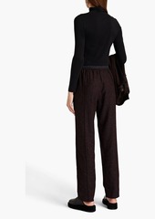 rag & bone - Farris wool-blend tweed straight-leg pants - Burgundy - XXS