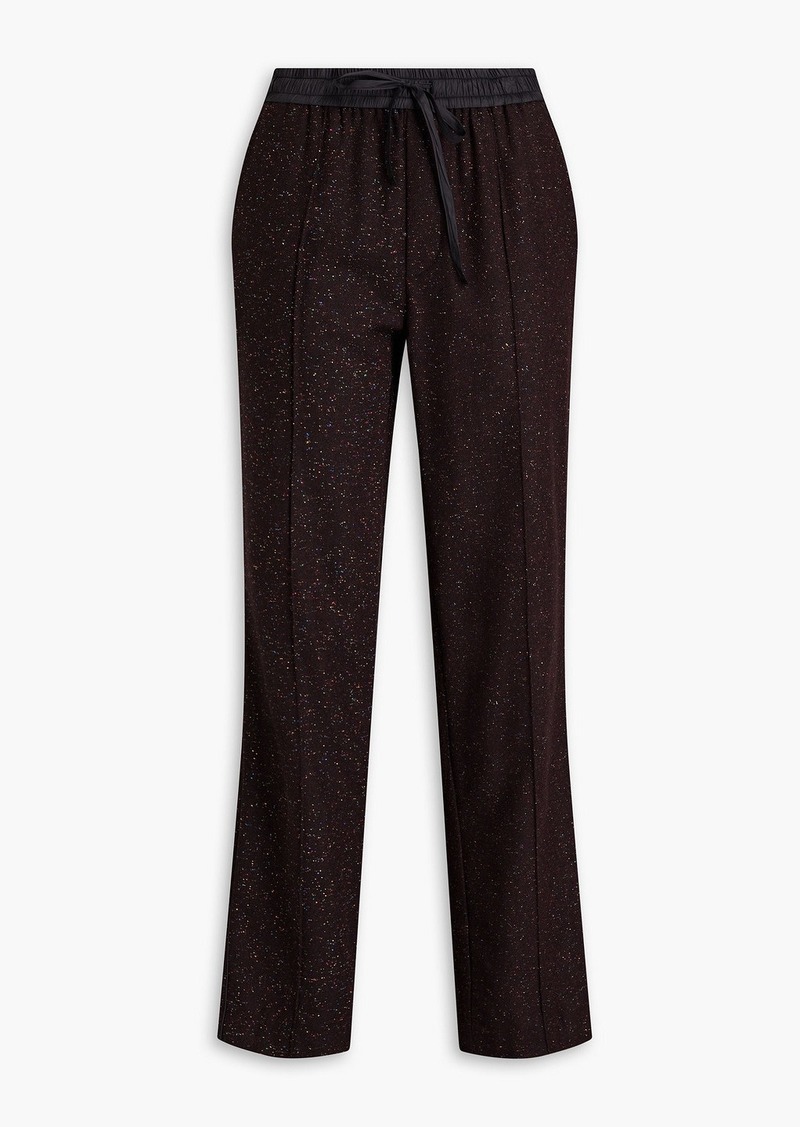 rag & bone - Farris wool-blend tweed straight-leg pants - Burgundy - XXS