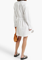 rag & bone - Fiona cotton-poplin mini shirt dress - White - XS