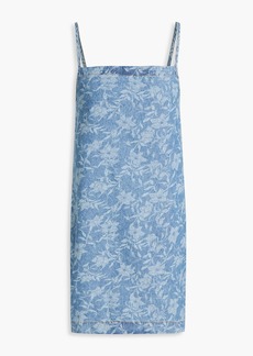 rag & bone - Floral-print denim mini dress - Blue - S