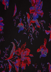 rag & bone - Floral-print georgette midi slip dress - Black - US 14