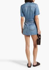rag & bone - Printed TENCEL™ mini shirt dress - Blue - XXS