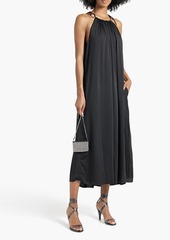 rag & bone - Bailey gathered voile midi dress - Black - XXS