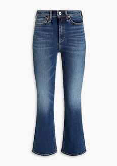 rag & bone - Hana faded high-rise kick-flare jeans - Blue - 24