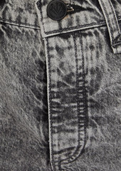 rag & bone - Harley acid-wash high-rise straight-leg jeans - Gray - 27