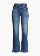 rag & bone - Harlow faded high-rise straight-leg jeans - Blue - 24