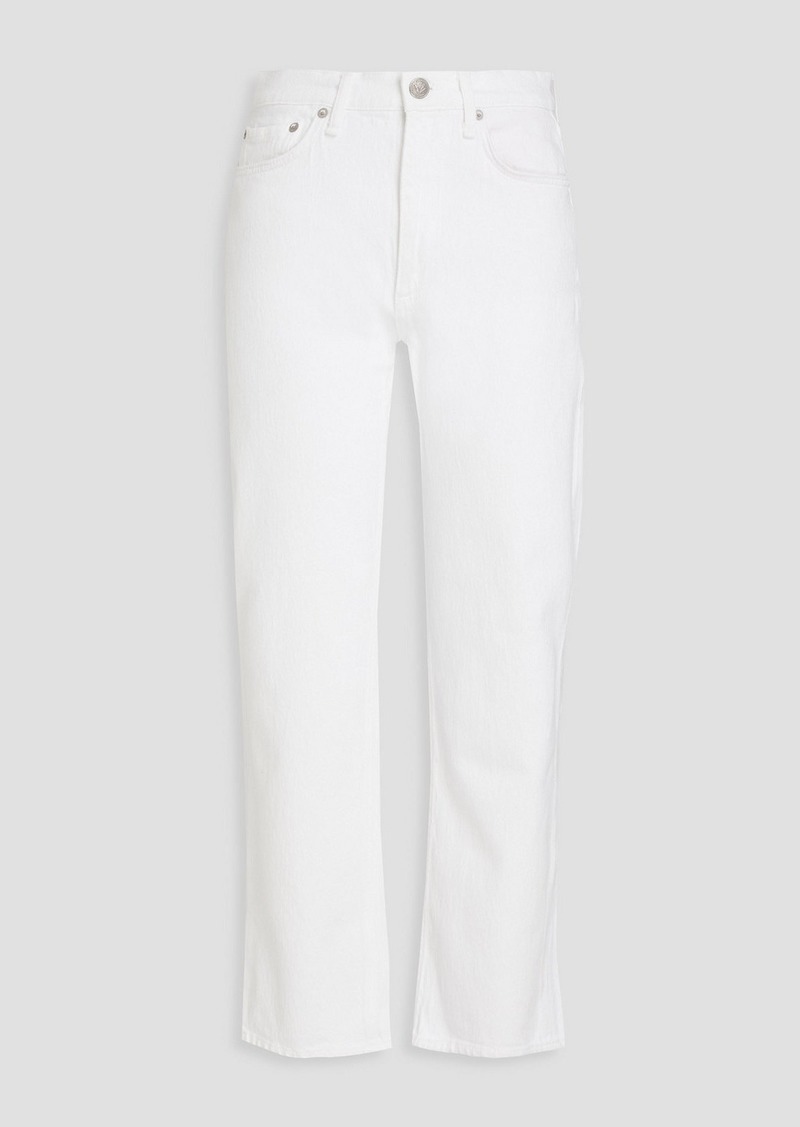 rag & bone - Harlow mid-rise straight-leg jeans - White - 31