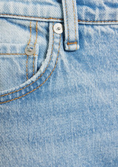 rag & bone - Harlow two-tone mid-rise straight-leg jeans - Blue - 27