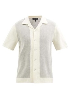 Rag & Bone - Harvey Cotton-blend Knit Short-sleeved Shirt - Mens - Cream