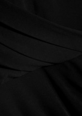 rag & bone - Holly wrap-effect ruched stretch-jersey mini dress - Black - XXS