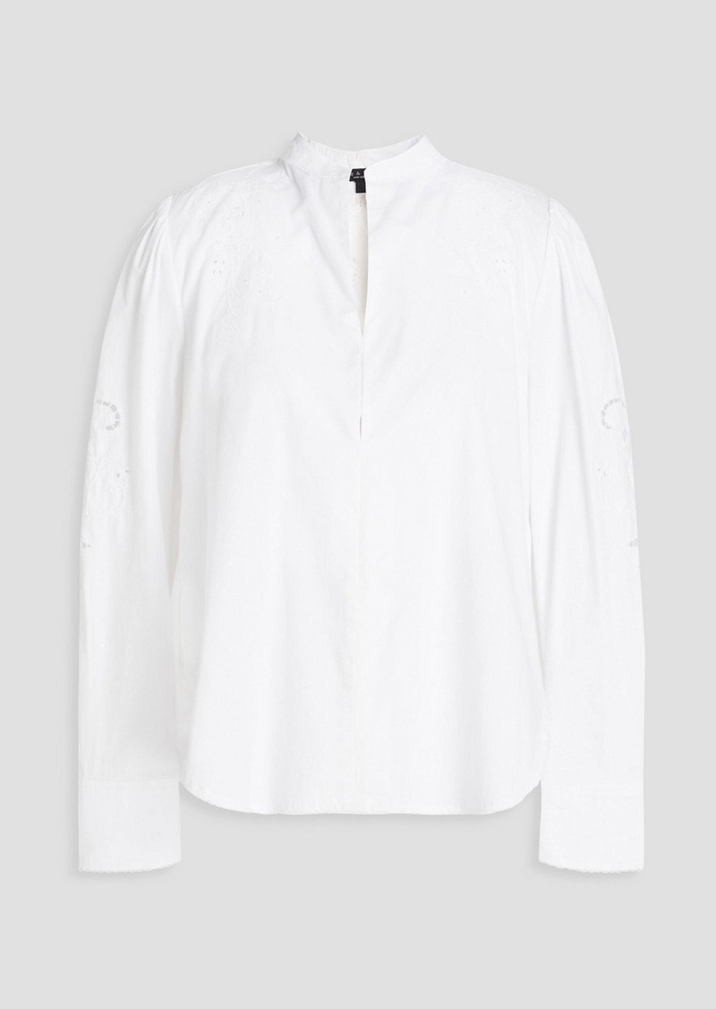 rag & bone - Jade broderie anglaise cotton blouse - White - M