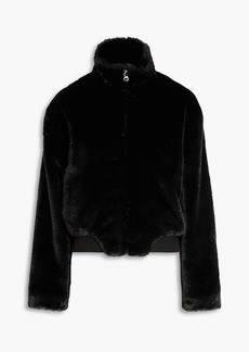 rag & bone - Kacy cropped faux fur jacket - Black - L