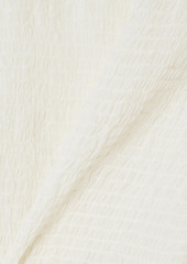 rag & bone - Kayden shirred chiffon blouse - White - L