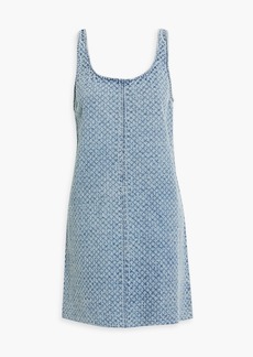 rag & bone - Kimmy distressed denim mini dress - Blue - M