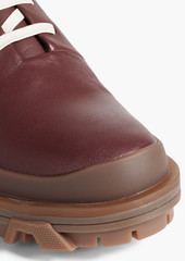 rag & bone - Shiloh rubber-trimmed leather ankle boots - Burgundy - EU 35