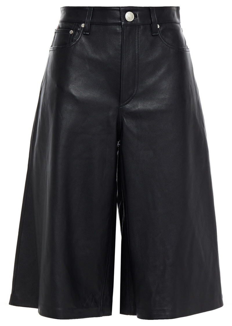 rag & bone - Leather shorts - Black - 24