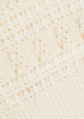 rag & bone - Lo pointelle-knit wool-blend sweater - White - XXS