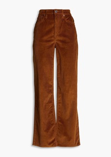 rag & bone - Logan cotton-blend corduroy wide-leg pants - Brown - 23