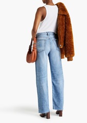 rag & bone - Logan faded high-rise wide-leg jeans - Blue - 27