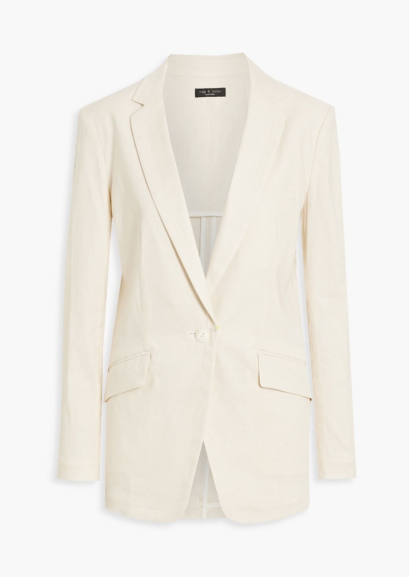 rag & bone - Margot linen-blend blazer - Neutral - US 4