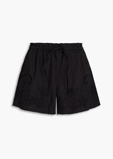 rag & bone - Marley broderie anglaise cotton shorts - Black - XS