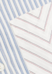 rag & bone - Maxine striped cotton-jacquard shirt - Blue - XXS