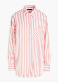 rag & bone - Maxine striped cotton-poplin shirt - Orange - XS