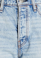 rag & bone - Maya cropped distressed high-rise slim-leg jeans - Blue - 25