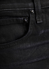 rag & bone - Maya cropped waxed high-rise slim-leg jeans - Black - 23