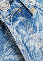 rag & bone - Maya floral-print denim shorts - Blue - 24