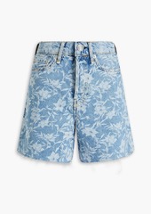 rag & bone - Maya floral-print denim shorts - Blue - 25