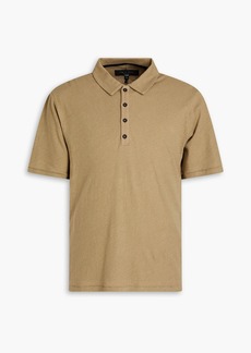 rag & bone - Mercer linen and cotton-blend jersey polo shirt - Green - S