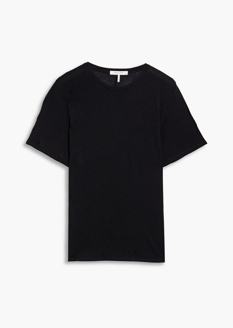 rag & bone - Michal jersey T-shirt - Black - XXS