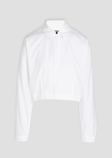 rag & bone - Morgan cropped cotton-poplin shirt - White - XS