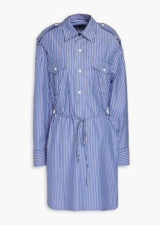 rag & bone - Nadine striped poplin mini shirt dress - Blue - S