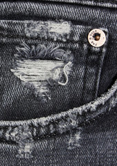 rag & bone - Nina cropped distressed mid-rise skinny jeans - Blue - 23