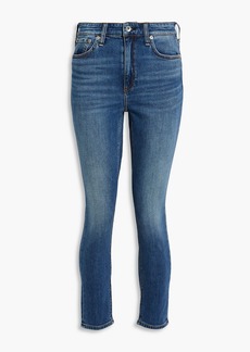 rag & bone - Nina cropped high-rise skinny jeans - Blue - 23