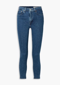 rag & bone - Nina cropped high-rise skinny jeans - Blue - 31
