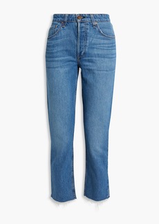 rag & bone - Nina cropped high-rise skinny jeans - Blue - 24