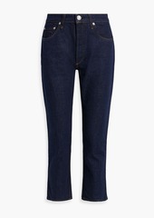 rag & bone - Nina cropped high-rise slim-leg jeans - Blue - 32