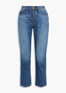 rag & bone - Nina cropped high-rise straight-leg jeans - Blue - 23