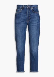 rag & bone - Nina cropped high-rise tapered jeans - Blue - 26